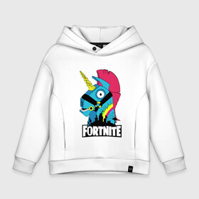 Детское худи Oversize хлопок с принтом Fortnite в городе Новоалтайск, френч-терри — 70% хлопок, 30% полиэстер. Мягкий теплый начес внутри —100% хлопок | боковые карманы, эластичные манжеты и нижняя кромка, капюшон на магнитной кнопке | fn | fortnite | боец | бургер | гамбургер | единорог | игра | лошадь | на коне | радужный единорог | фн | форт | форт найт | фортнайт