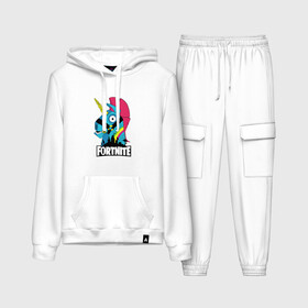 Женский костюм хлопок (с толстовкой) с принтом Fortnite в городе Новоалтайск,  |  | fn | fortnite | боец | бургер | гамбургер | единорог | игра | лошадь | на коне | радужный единорог | фн | форт | форт найт | фортнайт