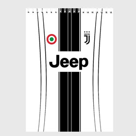 Скетчбук с принтом JUVENTUS в городе Новоалтайск, 100% бумага
 | 48 листов, плотность листов — 100 г/м2, плотность картонной обложки — 250 г/м2. Листы скреплены сверху удобной пружинной спиралью | cr7 | geometry | jeep | juve | juventus | ronaldo | sport | texture | uventus | геометрия | полосы | роналдо | роналду | спорт | текстура | футбол | ювентус