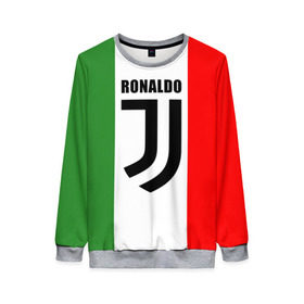 Женский свитшот 3D с принтом Ronaldo Juventus Italy в городе Новоалтайск, 100% полиэстер с мягким внутренним слоем | круглый вырез горловины, мягкая резинка на манжетах и поясе, свободная посадка по фигуре | cr7 | cristiano ronaldo | football | juventus | криштиану роналду | роналдо | роналду | футбол | ювентус
