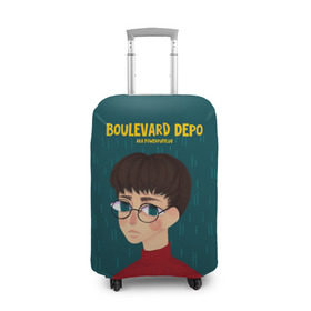 Чехол для чемодана 3D с принтом Boulevard Depo / Powerpuff Luv в городе Новоалтайск, 86% полиэфир, 14% спандекс | двустороннее нанесение принта, прорези для ручек и колес | boulevard depo | dead dynasty | luv | powerpuff | rap | rapper | бульвар депо | дэпо | кащенко | лав | мертвая династия | паверпаф | реп | русский рэпер