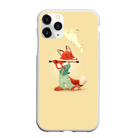 Чехол для iPhone 11 Pro матовый с принтом Лисичка с флейтой в городе Новоалтайск, Силикон |  | флейта | флейтист