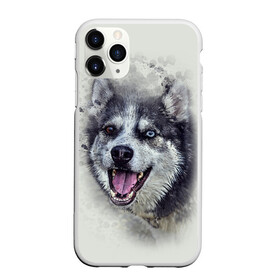 Чехол для iPhone 11 Pro Max матовый с принтом Хаска в городе Новоалтайск, Силикон |  | животные | пес | собака | хаска