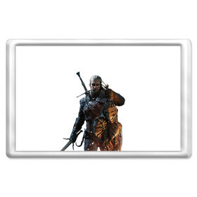 Магнит 45*70 с принтом The Witcher в городе Новоалтайск, Пластик | Размер: 78*52 мм; Размер печати: 70*45 | witcher | ведьмак | геральт