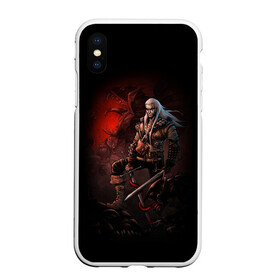 Чехол для iPhone XS Max матовый с принтом The Witcher в городе Новоалтайск, Силикон | Область печати: задняя сторона чехла, без боковых панелей | witcher | ведьмак | геральт