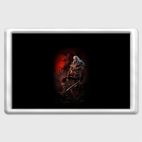 Магнит 45*70 с принтом The Witcher в городе Новоалтайск, Пластик | Размер: 78*52 мм; Размер печати: 70*45 | Тематика изображения на принте: witcher | ведьмак | геральт