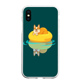 Чехол для iPhone XS Max матовый с принтом Корги в городе Новоалтайск, Силикон | Область печати: задняя сторона чехла, без боковых панелей | Тематика изображения на принте: corgi | dog | dogs | корги | пес | порода | собака | щенки | щенок