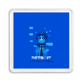Магнит 55*55 с принтом Detroit:become human в городе Новоалтайск, Пластик | Размер: 65*65 мм; Размер печати: 55*55 мм | Тематика изображения на принте: connor | cyberlife | detroit become human | deviant | kara | markus | ps4 | rk800 |  detroit: become human | детроит | детроит: стать человеком | игры | кара | коннор | конор | кэра | маркус | пиратs | эксклюзив