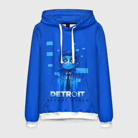 Мужская толстовка 3D с принтом Detroitbecome human в городе Новоалтайск, 100% полиэстер | двухслойный капюшон со шнурком для регулировки, мягкие манжеты на рукавах и по низу толстовки, спереди карман-кенгуру с мягким внутренним слоем. | connor | cyberlife | detroit become human | deviant | kara | markus | ps4 | rk800 |  detroit: become human | детроит | детроит: стать человеком | игры | кара | коннор | конор | кэра | маркус | пиратs | эксклюзив