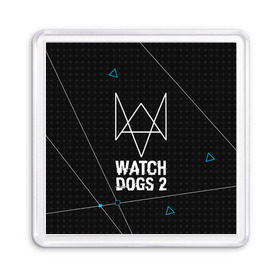 Магнит 55*55 с принтом WATCH DOGS 2 в городе Новоалтайск, Пластик | Размер: 65*65 мм; Размер печати: 55*55 мм | Тематика изображения на принте: action | ct os | ded sec | fox | gamer | hacker | player | watch dogs | watch dogs 2 | знак лиса | хакер