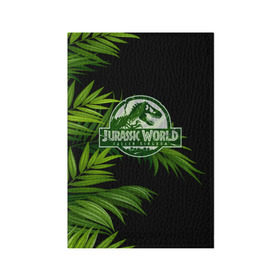 Обложка для паспорта матовая кожа с принтом JURASSIC WORLD в городе Новоалтайск, натуральная матовая кожа | размер 19,3 х 13,7 см; прозрачные пластиковые крепления | Тематика изображения на принте: мир юрского периода