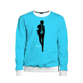 Детский свитшот 3D с принтом Connor. Detroit: Become Human в городе Новоалтайск, 100% полиэстер | свободная посадка, прямой крой, мягкая тканевая резинка на рукавах и понизу свитшота | 2038 | android | become | connor | dbh | detroit | future | gamer | hank | human | kara | mrkus | андроид | будущее | детройт | детройтстатьчеловеком | кара | конор | маркус | хэнк