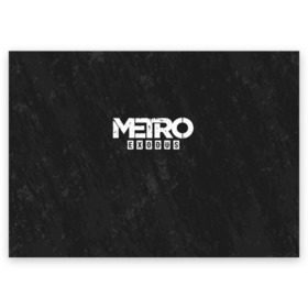 Поздравительная открытка с принтом METRO EXODUS в городе Новоалтайск, 100% бумага | плотность бумаги 280 г/м2, матовая, на обратной стороне линовка и место для марки
 | exodus | horror | metro exodus | survival | игры | исход | метро | метро 2035