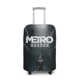 Чехол для чемодана 3D с принтом METRO EXODUS в городе Новоалтайск, 86% полиэфир, 14% спандекс | двустороннее нанесение принта, прорези для ручек и колес | exodus | horror | metro exodus | survival | игры | исход | метро | метро 2035
