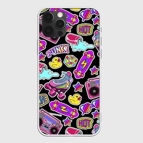 Чехол для iPhone 12 Pro Max с принтом Back to 90 в городе Новоалтайск, Силикон |  | Тематика изображения на принте: 80 | 90 | acid | acidic | cola | eighties | lightning | nineties | offline | skate | star | восьмидесятые | девяностые | кислота | олдскул