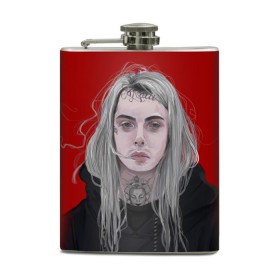 Фляга с принтом Ghostemane в городе Новоалтайск, металлический корпус | емкость 0,22 л, размер 125 х 94 мм. Виниловая наклейка запечатывается полностью | Тематика изображения на принте: ghost | ghostemane | man | mystic | new school | rap | rap rock | rock | trap | гостмейн | мистика | привидение | реп рок | рок