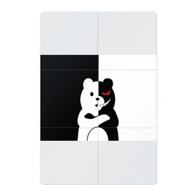 Магнитный плакат 2Х3 с принтом MONOKUMA в городе Новоалтайск, Полимерный материал с магнитным слоем | 6 деталей размером 9*9 см | anime | bear | black  white | minomi | monokuma | pink | rabbit | school | аниме | главарь | миноми | монокума | черно белый | школа
