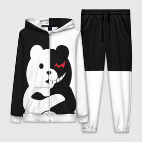 Женский костюм 3D с принтом MONOKUMA   МОНОКУМА в городе Новоалтайск,  |  | anime | bear | black  white | minomi | monokuma | pink | rabbit | school | аниме | главарь | миноми | монокума | черно белый | школа