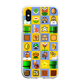 Чехол для iPhone XS Max матовый с принтом Super Mario Pop art в городе Новоалтайск, Силикон | Область печати: задняя сторона чехла, без боковых панелей | Тематика изображения на принте: bros | donkey kong | mario | super | игра | марио | офф | спин | супер | тоад