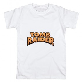 Мужская футболка хлопок с принтом Tomb Raider в городе Новоалтайск, 100% хлопок | прямой крой, круглый вырез горловины, длина до линии бедер, слегка спущенное плечо. | adventure | lara croft | tomb rider | археолог | гробниц | крофт | лара | приключения | расхитительница