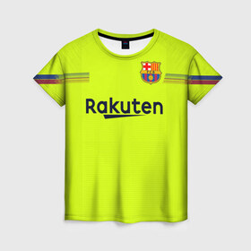 Женская футболка 3D с принтом Coutinho away 18-19 в городе Новоалтайск, 100% полиэфир ( синтетическое хлопкоподобное полотно) | прямой крой, круглый вырез горловины, длина до линии бедер | barcelona | champions | coutinho | league | philippe | spain | барселона | испания | коутиньо | лига | филиппе | чемпионов