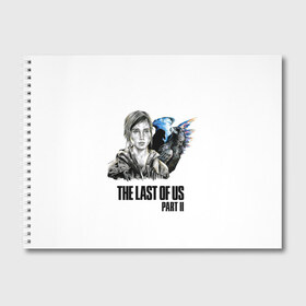 Альбом для рисования с принтом The last of US 2 в городе Новоалтайск, 100% бумага
 | матовая бумага, плотность 200 мг. | ellie | game | joel | naughty dog | the last of us | джоэл | одни из нас | элли
