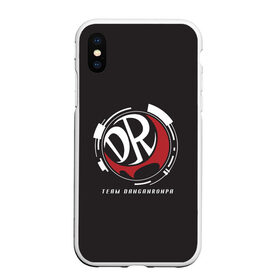 Чехол для iPhone XS Max матовый с принтом TEAM DANGANRONPA в городе Новоалтайск, Силикон | Область печати: задняя сторона чехла, без боковых панелей | anime | bear | black  white | danganronpa | korokuma | monodam | monokuma | monomi | monotaro | pink | rabbit | school | shirokuma | аниме | главарь | мoноми | монокума | черно белый | школа