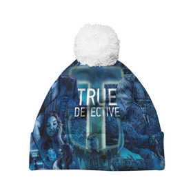 Шапка 3D c помпоном с принтом TRUE DETECTIVE в городе Новоалтайск, 100% полиэстер | универсальный размер, печать по всей поверхности изделия | hbo | matthew mcconaughey | true detective | tv show | woody harrelson | арт | марти харт | минимализм | настоящий детектив | раст коул | сериал