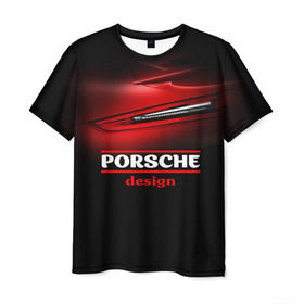 Мужская футболка 3D с принтом Porsche design в городе Новоалтайск, 100% полиэфир | прямой крой, круглый вырез горловины, длина до линии бедер | Тематика изображения на принте: auto | porsche | porsche ag | авто | автомобиль | дизайн | машина | порше | суперкар | тачка