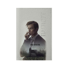 Обложка для паспорта матовая кожа с принтом True Detective в городе Новоалтайск, натуральная матовая кожа | размер 19,3 х 13,7 см; прозрачные пластиковые крепления | true detective | вуди харрельсон | детектив | криминал | мистика | настоящий детектив | сериал