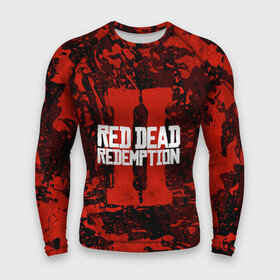 Мужской рашгард 3D с принтом RED DEAD REDEMPTION 2 в городе Новоалтайск,  |  | gamer | gun | logo | play | player | rdr2 | red dead redemption 2 | rockstar | western | вестерн | ковбои | компьютерные игры 2019 | криминал | лого | рокстар