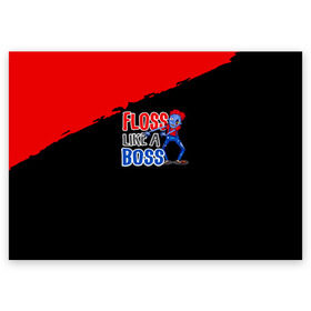 Поздравительная открытка с принтом Floss like a boss в городе Новоалтайск, 100% бумага | плотность бумаги 280 г/м2, матовая, на обратной стороне линовка и место для марки
 | Тематика изображения на принте: dance | floss | flossing | like a boss | бос | движение | деб | дэб | кулаки | любит | размахивает | руками | руки | танец | танцевальное | флос | флосинг | флосс | флоссинг