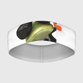 Повязка на голову 3D с принтом АГЕНТ ЛЕГУШАЧ | AGENT FROG в городе Новоалтайск,  |  | агент | легушач | лягушка | мороженное