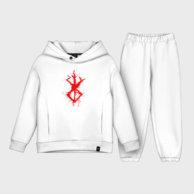 Детский костюм хлопок Oversize с принтом BERSERK sign red в городе Новоалтайск,  |  | Тематика изображения на принте: anime | berserk | heroes | knight | manga | аниме | берсерк | герои | манга | рыцарь