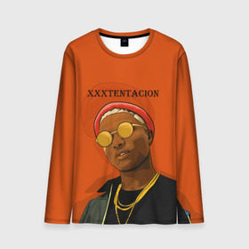 Мужской лонгслив 3D с принтом XXXtentacion KING в городе Новоалтайск, 100% полиэстер | длинные рукава, круглый вырез горловины, полуприлегающий силуэт | king | swag | xxxtentacion