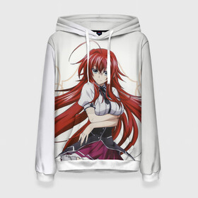 Женская толстовка 3D с принтом HIGH SCHOOL DxD | СТАРШАЯ ШКОЛА DxD в городе Новоалтайск, 100% полиэстер  | двухслойный капюшон со шнурком для регулировки, мягкие манжеты на рукавах и по низу толстовки, спереди карман-кенгуру с мягким внутренним слоем. | high | school | азазель | ангел | аниме | демоны | иссэе | иссэй | клан гремори | манга | монстры | ранобэ | риас | хёдо