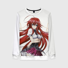 Женский свитшот 3D с принтом HIGH SCHOOL DxD | СТАРШАЯ ШКОЛА DxD в городе Новоалтайск, 100% полиэстер с мягким внутренним слоем | круглый вырез горловины, мягкая резинка на манжетах и поясе, свободная посадка по фигуре | high | school | азазель | ангел | аниме | демоны | иссэе | иссэй | клан гремори | манга | монстры | ранобэ | риас | хёдо