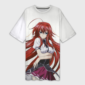 Платье-футболка 3D с принтом HIGH SCHOOL DxD | СТАРШАЯ ШКОЛА DxD в городе Новоалтайск,  |  | high | school | азазель | ангел | аниме | демоны | иссэе | иссэй | клан гремори | манга | монстры | ранобэ | риас | хёдо