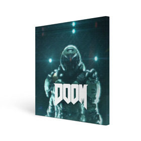 Холст квадратный с принтом DOOM в городе Новоалтайск, 100% ПВХ |  | demon | devil | doom | doom vfr | evil | game | mars | red | демон | дум | игры | космос | красная планета | марс | пришельцы