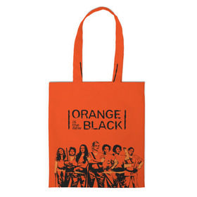 Сумка 3D повседневная с принтом ORANGE IS THE NEW BLACK в городе Новоалтайск, 100% полиэстер | Плотность: 200 г/м2; Размер: 34×35 см; Высота лямок: 30 см | orange is the new black | оранжевый  хит сезона