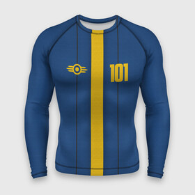 Мужской рашгард 3D с принтом FALLOUT VAULT 101 | FALLOUT 76 | ФОЛЛАУТ 76 в городе Новоалтайск,  |  | Тематика изображения на принте: 101 | 111 | 76 | bethesda | fallout | vault | war | бункер | война | постапокалипсис | убежище | фолаут | фоллаут
