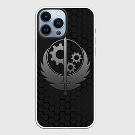 Чехол для iPhone 13 Pro Max с принтом БРАТСТВО СТАЛИ в городе Новоалтайск,  |  | 101 | 111 | 76 | bethesda | brotherhood of steel | fallout | vault | war | братство стали | бункер | война | постапокалипсис | убежище | фолаут | фоллаут