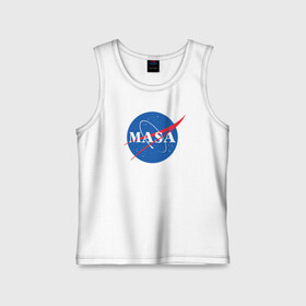 Детская майка хлопок с принтом Маша (NASA) в городе Новоалтайск,  |  | Тематика изображения на принте: nasa | космос | маша