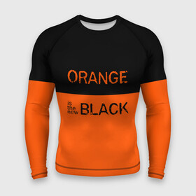 Мужской рашгард 3D с принтом Orange Is the New Black в городе Новоалтайск,  |  | orange is the new black | оранжевый  хит сезона