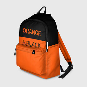 Рюкзак 3D с принтом Orange Is the New Black в городе Новоалтайск, 100% полиэстер | лямки с регулируемой длиной, сверху петелька, чтобы рюкзак можно было повесить на вешалку. Основное отделение закрывается на молнию, как и внешний карман. Внутри два дополнительных кармана, один из которых закрывается на молнию. По бокам два дополнительных кармашка | orange is the new black | оранжевый  хит сезона