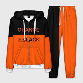 Мужской костюм 3D с принтом Orange Is the New Black в городе Новоалтайск, 100% полиэстер | Манжеты и пояс оформлены тканевой резинкой, двухслойный капюшон со шнурком для регулировки, карманы спереди | orange is the new black | оранжевый  хит сезона