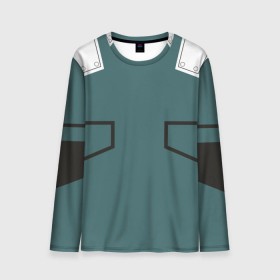 Мужской лонгслив 3D с принтом MHA IZUKU MIDORIYA в городе Новоалтайск, 100% полиэстер | длинные рукава, круглый вырез горловины, полуприлегающий силуэт | anime | bakugou | form | heroes | katsuki | manga | my hero academia | аниме | броня | герои | костюм | манга | моя геройская академия