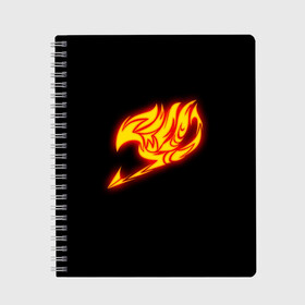 Тетрадь с принтом FAIRY TAILS NATSU DRAGNEEL в городе Новоалтайск, 100% бумага | 48 листов, плотность листов — 60 г/м2, плотность картонной обложки — 250 г/м2. Листы скреплены сбоку удобной пружинной спиралью. Уголки страниц и обложки скругленные. Цвет линий — светло-серый
 | anime | fairy tails | heroes | manga | natsu | аниме | манга