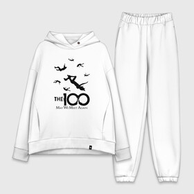 Женский костюм хлопок Oversize с принтом The 100 в городе Новоалтайск,  |  | 100 | the 100 | беллами блейк | джаспер джордан | джон мерфи | драма | кларк гриффин | маркус кейн | монти грин | октавия блейк | постапокалиптическая | сериал | сотня | сто