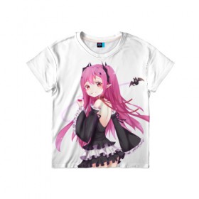 Детская футболка 3D с принтом Seraph of the End в городе Новоалтайск, 100% гипоаллергенный полиэфир | прямой крой, круглый вырез горловины, длина до линии бедер, чуть спущенное плечо, ткань немного тянется | 
